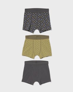 HEMA Kinderboxers surf - 3 stuks antraciet (antraciet)