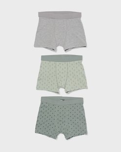 HEMA Kinderboxers katoen - 3 stuks groen (groen)