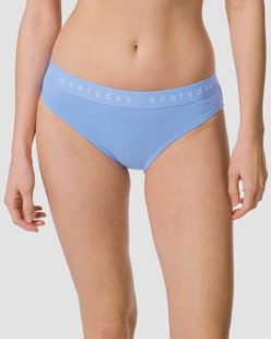HEMA Damesslip katoen everyday tailleband blauw (blauw)