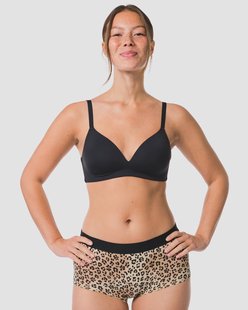 HEMA Damesboxer katoen everyday tailleband luipaard naturel (naturel)