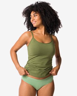 HEMA Damesslip perfect comfort katoen groen (groen)
