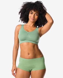HEMA Damesboxer perfect comfort katoen groen (groen)