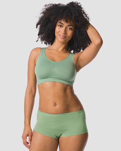 HEMA Damesboxer perfect comfort katoen groen (groen)