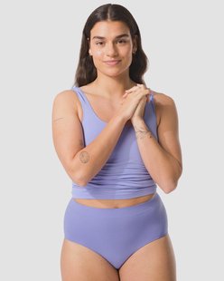 HEMA Dames tailleslip naadloos micro blauw (blauw)