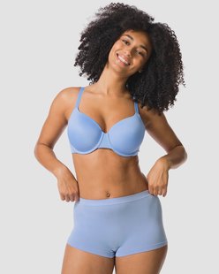 HEMA Damesboxer naadloos micro blauw (blauw)
