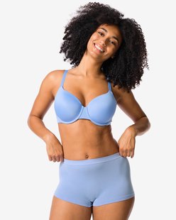 HEMA Damesboxer naadloos micro blauw (blauw)