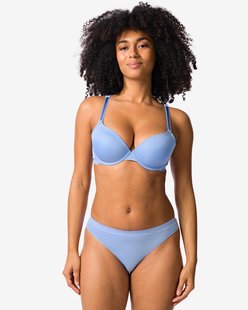 HEMA Damesstring micro naadloos blauw (blauw)