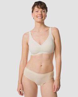HEMA Dameshipster naadloos micro met kant naturel (naturel)