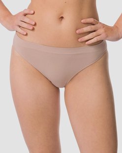 HEMA Damesslip naadloos micro beige (beige)
