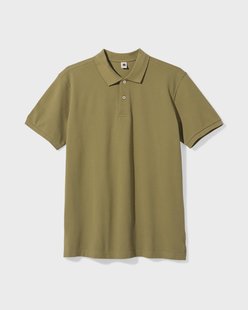 HEMA Herenpolo Denton regular fit piqué middengroen (middengroen)