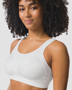 HEMA Niet voorgevormde sportbh heavy support zonder beugel wit (wit)