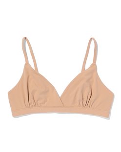 HEMA Triangel bralette micro beige (beige)