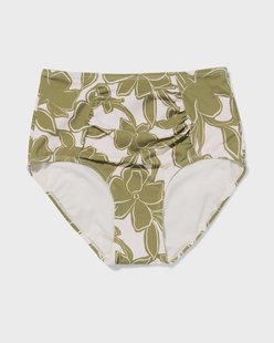 HEMA Damesbikinibroekje Meggy shaping fit bloemen groen (groen)