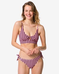 HEMA Damesbikinibroekje Eva strepen roze (roze)