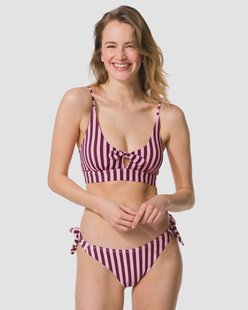 HEMA Damesbikinibroekje Eva strepen roze (roze)