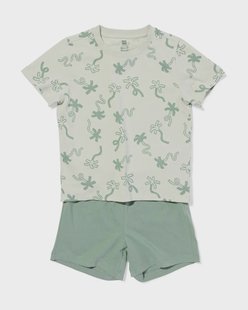 HEMA Kinder shortama palmbomen groen (groen)
