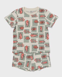 HEMA Kindershortama vissen gebroken wit (gebroken wit)