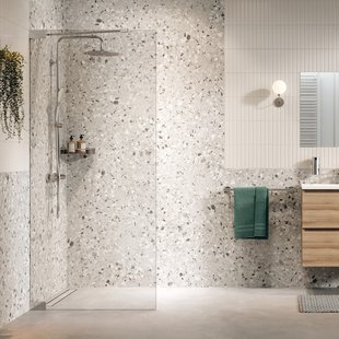 Inloopdouche Sealskin Pure Type A3 100x200 cm Helder Glas Antikalk Zilver Hoogglans