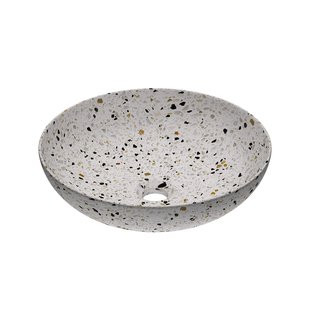 Waskom INK Convex 40 Rond 40x40x13cm Composiet Mat Multi Terrazzo