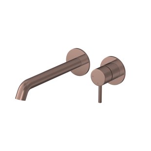 Hotbath BUDDY Afbouwdeel tbv Inbouw wastafelkraan 22cm Geborsteld Koper PVD (B105EXT22BCP)