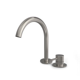 Hotbath BUDDY Wastafelmengkraan 2 gats Geborsteld Nikkel (B123GN)