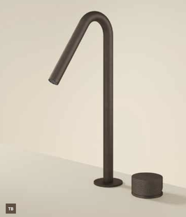 Wastafelmengkraan Hotbath Guy Diamond 2 Gats Hoog Tuscan Bronze