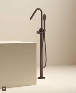 Badmengkraan Hotbath Guy Row Vloermontage Excl. Inbouwdeel Tuscan Bronze