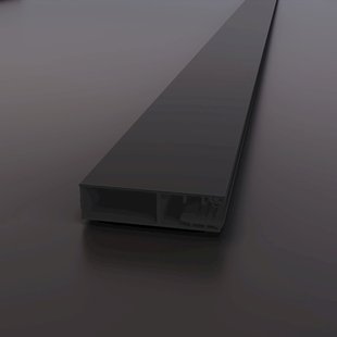 Verbredingsprofiel Sanivo Vigo XL 200x7 cm Mat Zwart