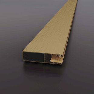 Verbredingsprofiel Sanivo Vigo XL 200x7 cm Geborsteld Messing Goud