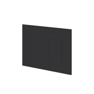 Bedieningspaneel Ivy Flush 2 Rechthoekige Knoppen 3mm Mat Zwart PED