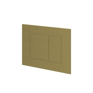 Bedieningspaneel Ivy Flush 2 Rechthoekige Knoppen 3mm Geborsteld Mat Goud PVD