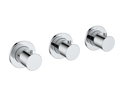 Afbouwdeel Thermostatische Douchekraan Wiesbaden Caral Met 2 Stopkranen Chroom