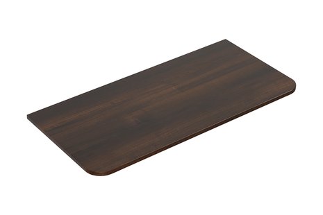 Topblad Wiesbaden Sulora 100x48 cm Afgeronde Hoeken Walnoot