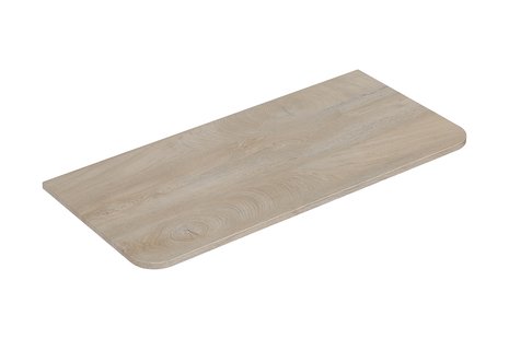 Topblad Wiesbaden Sulora 80x48 cm Afgeronde Hoeken Licht Eiken