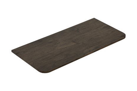 Topblad Wiesbaden Sulora 80x48 cm Afgeronde Hoeken Bruin Eiken