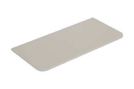 Topblad Wiesbaden Novira 120x48 cm Afgeronde Hoeken Mat Zand