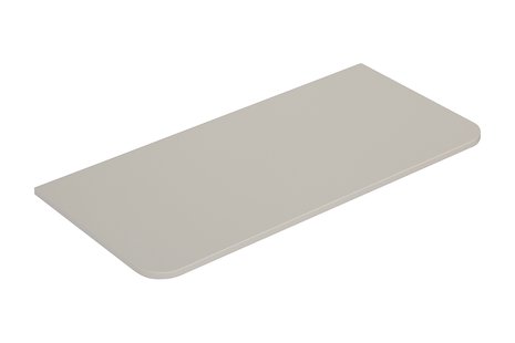 Topblad Wiesbaden Novira 100x48 cm Afgeronde Hoeken Mat Zand