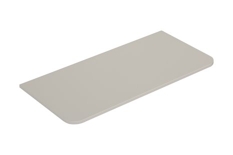 Topblad Wiesbaden Novira 80x48 cm Afgeronde Hoeken Mat Zand