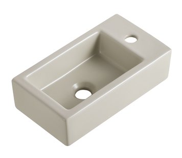Fontein Wiesbaden Rhea M 40x22x11 cm Rechts Keramiek Beige