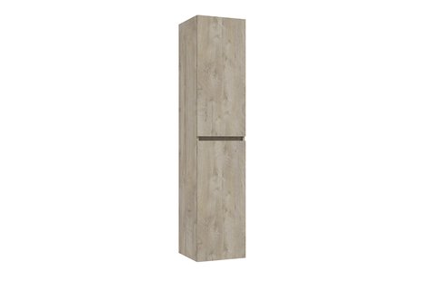 Kolomkast BWS Lyanna 160x35x35 cm Grijs Eiken
