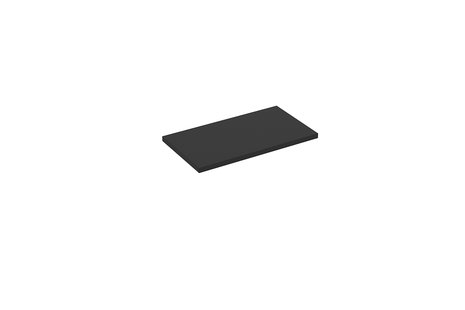 Topblad Wiesbaden Alvara 40x22 cm Mat Zwart