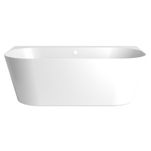 Ligbad Arcqua Palmas Back To Wall 180x110 cm Arcryl Service Luik Links Mat Wit