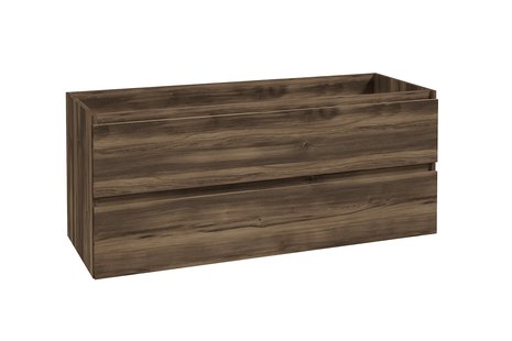 Onderkast Wiesbaden Alvara 120x46 cm 2 Laden 2 Uitsparingen Donker Eiken