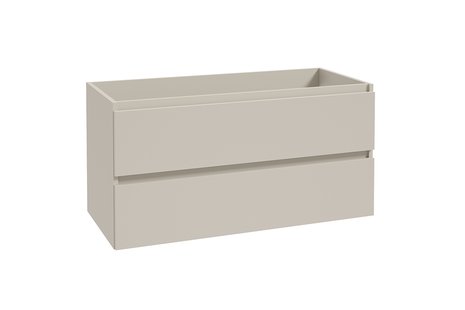 Onderkast Wiesbaden Alvara 100x46 cm 2 Laden 1 Uitsparing Cashmere