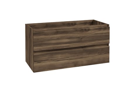 Onderkast Wiesbaden Alvara 100x46 cm 2 Laden 1 Uitsparing Donker Eiken