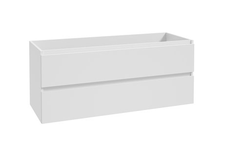 Onderkast BWS Lyanna 120x46 cm 2 Laden 2 Uitsparingen Mat Wit