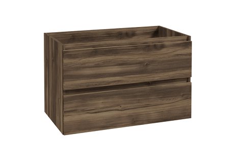 Onderkast BWS Lyanna 80x46 cm 2 Laden 1 Uitsparing Donker Eiken
