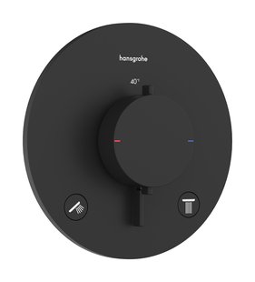 Afbouwdeel Hansgrohe Ecostat Comfort S Inbouwthermostaat Voor 2 Functies Mat Zwart