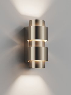 Wandlamp Hipp Design Simar Half Rond PVD Brons 3000K Dimbaar IP44