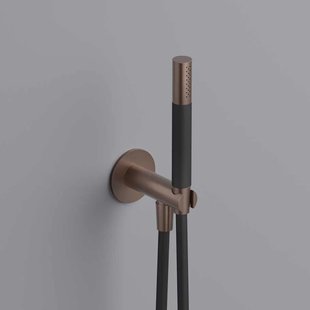 Handdouche Hotbath Cobber Wanduitlaat Verouderd Messing